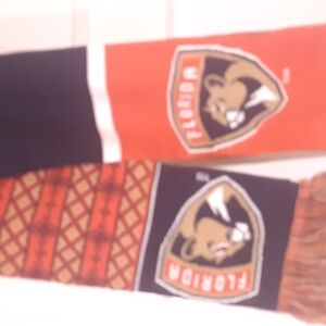 Red and Black Sports Team Scarf